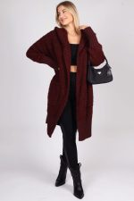 Kardigan baranek – Wino, UNI