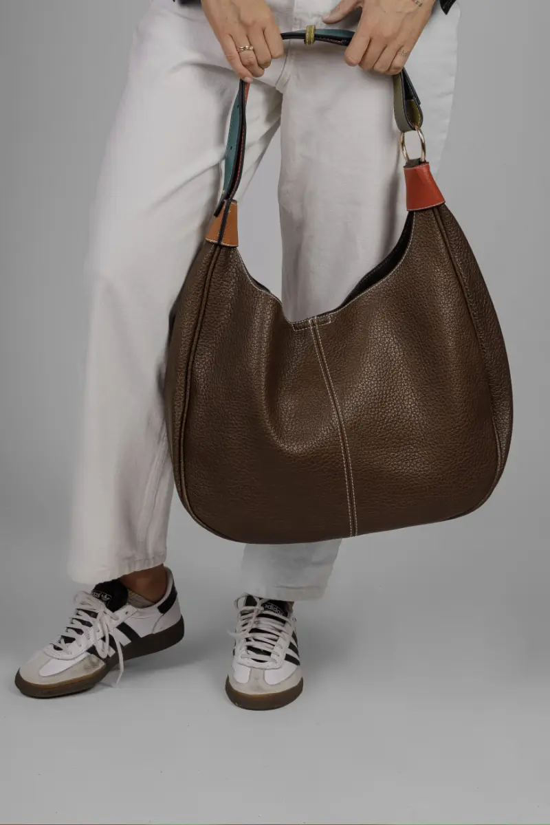 Torba podwójny pasek – Czekolada