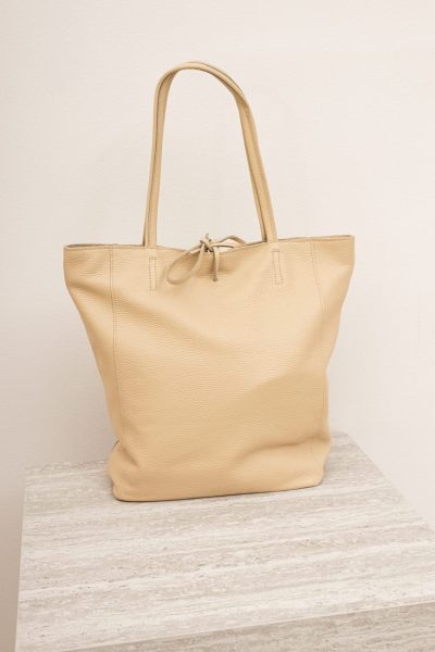 Torba shoperka zamek – Beż, UNI