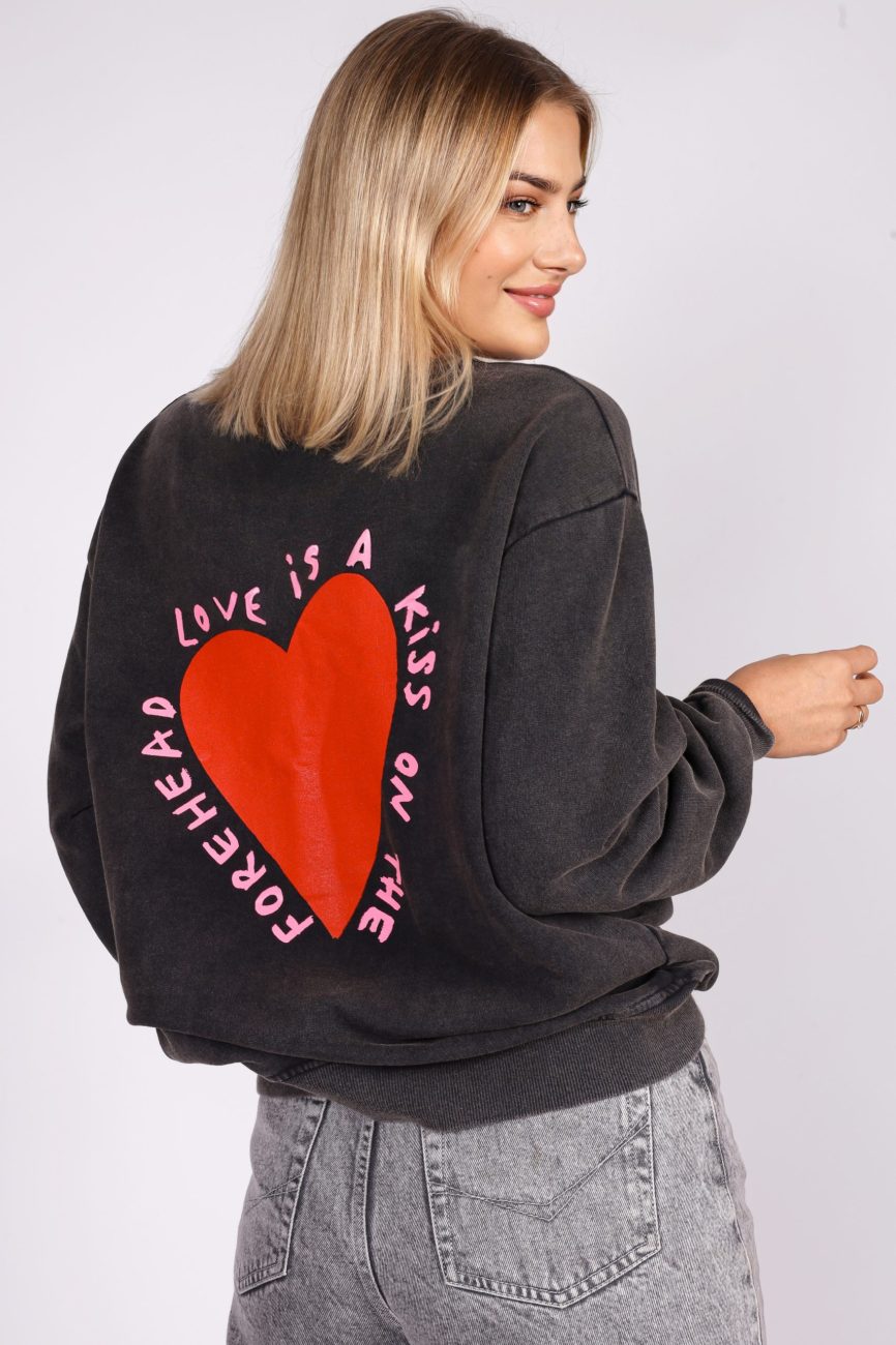 Bluza dekatyzowana serduszko