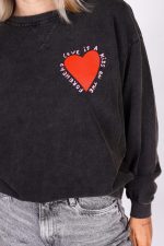 Bluza dekatyzowana serduszko