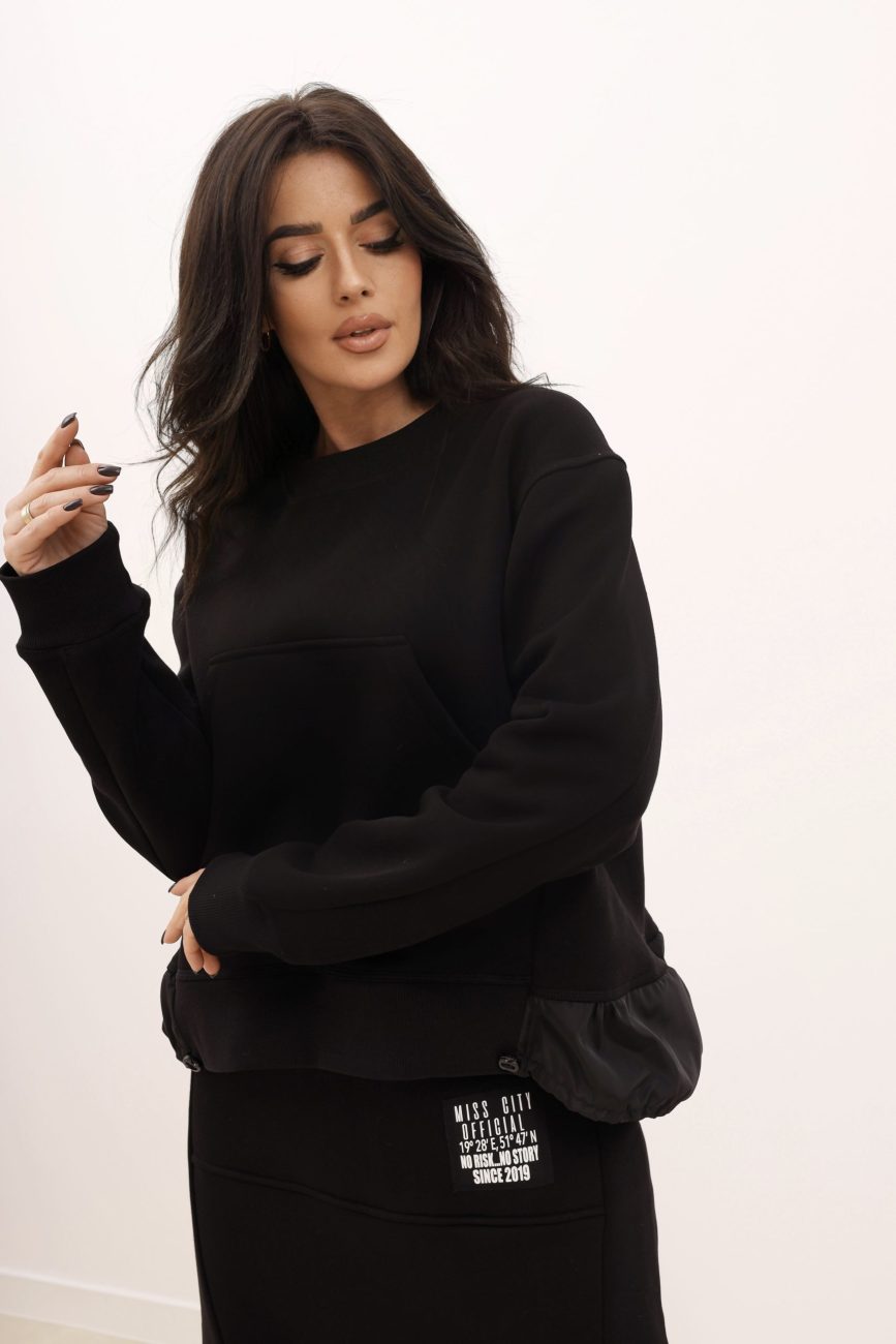 Bluza kangurka dół ściągany ortalion Bluza kangurka dół ściągany ortalion