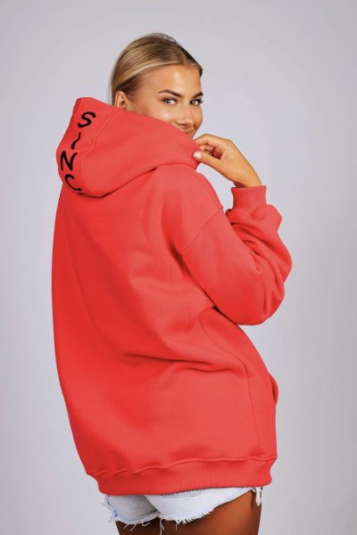 Bluza kangurka kaptur Since2013 – M/L, Malina