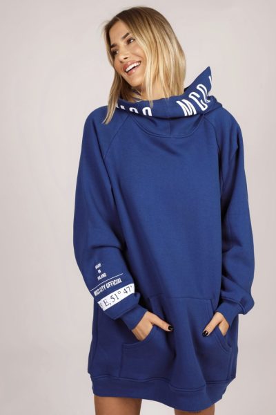 Bluza kangurka stójka kaptur MCO – Granat, UNI