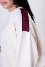 Bluza lampas – Ecru, UNI