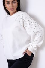 Bluza ramię dżety – Biały, UNI