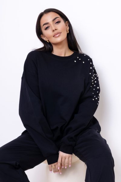 Bluza ramię dżety – Czarny, UNI