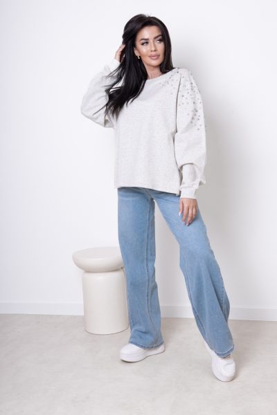 Bluza ramię dżety – Szary, UNI
