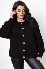 Bluza rozpinana złote guziki 4 kieszonki