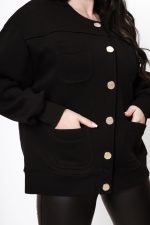 Bluza rozpinana złote guziki 4 kieszonki