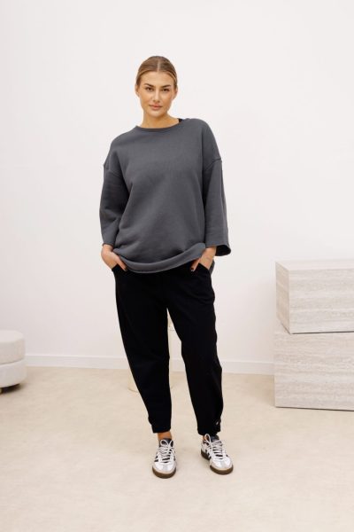 Bluza surowo cięta – Grafit, UNI