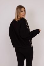 Bluza złote ornamenty cekin80