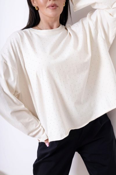 Bluzka diamenciki – Beż, UNI