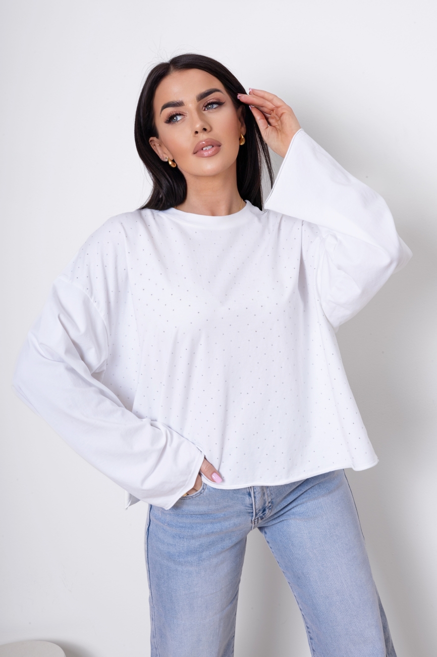 Bluzka diamenciki – Biały, UNI