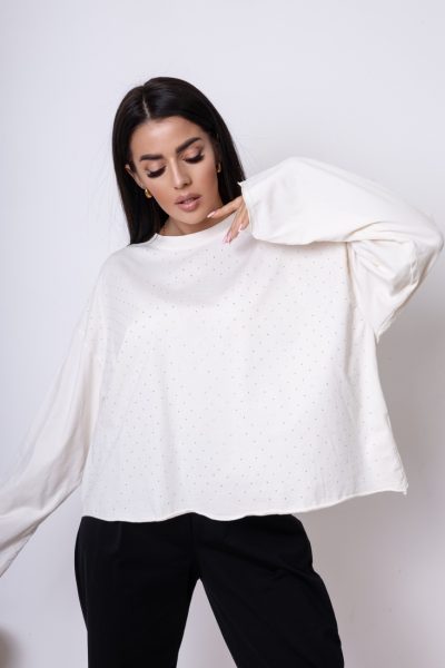 Bluzka diamenciki – Biały, UNI