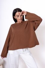 Bluzka diamenciki – Czekolada, UNI