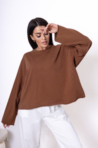 Bluzka diamenciki – Czekolada, UNI
