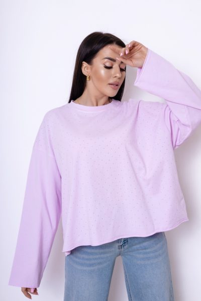 Bluzka diamenciki – Lila, UNI