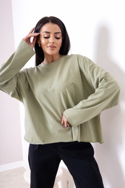 Bluzka diamenciki – Oliwka, UNI