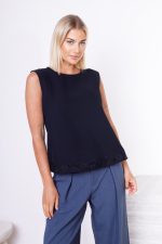 Bluzka dół koronka – Czarny, M