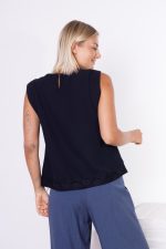 Bluzka dół koronka – Czarny, M