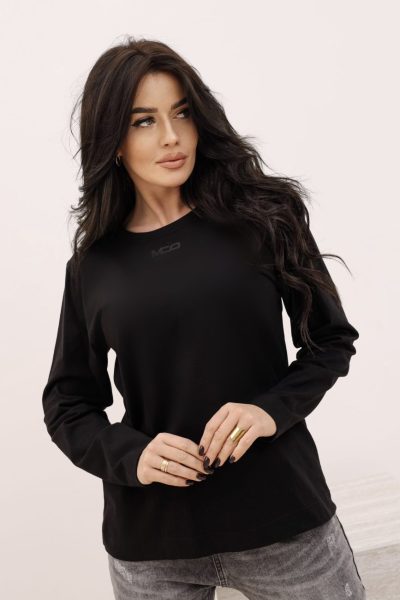Bluzka  gładka małe logo MCO – Czarny, UNI