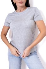 Bluzka gładka tył szew – Szary, UNI