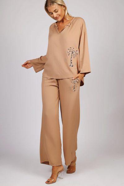 Bluzka palemki – UNI, Camelowy