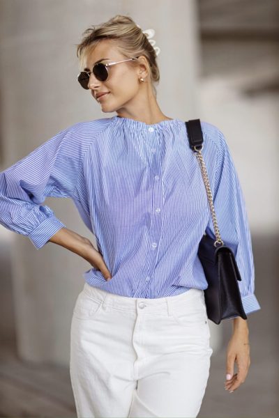 Bluzka paseczki guziczki