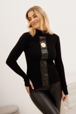 Bluzka półgolf wstawka eco LA MU