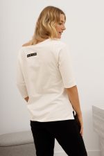 Bluzka rękaw 3/4 złote LA MU