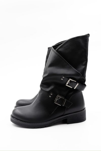 Botki asymetryczne 2 sprzączki