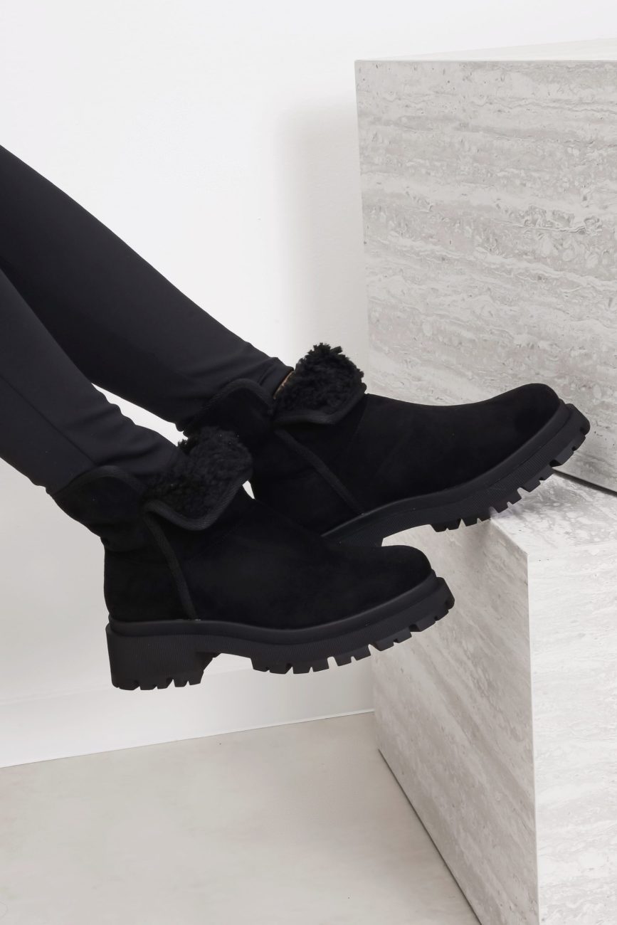 Botki zamszowe ocieplane