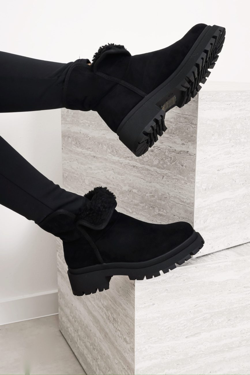 Botki zamszowe ocieplane