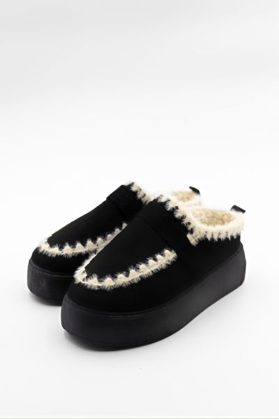 Buty bez pięt ocieplane – Czarny, 36