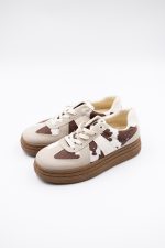 Buty sneakersy krówki – Beż, 40
