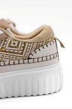 Buty sneakersy złote wzory