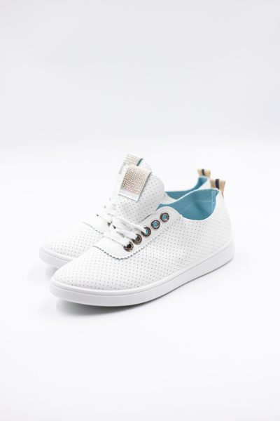 Buty tenisówki dziureczki – Biały, 36