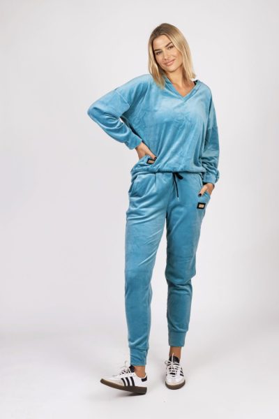 Dres welurowy mały – UNI, Miętowy