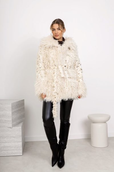 Futerko cekiny – Ecru, UNI