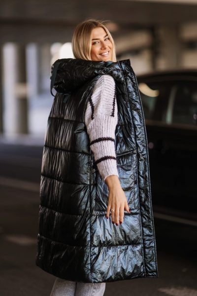 Kamizelka metaliczna 2 kieszenie – Morski, XL