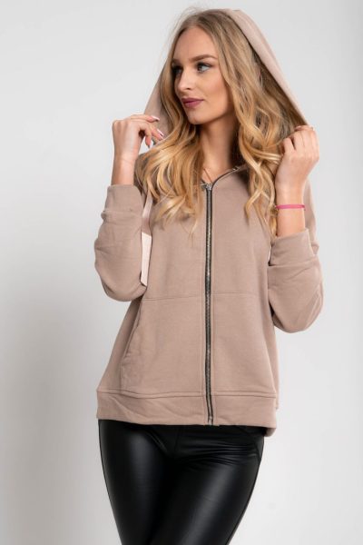 Kangurka zamek gładka – Capuccino, UNI