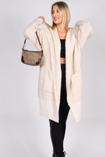Kardigan baranek – Beż, UNI