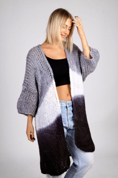 Kardigan ombre – UNI, Szary