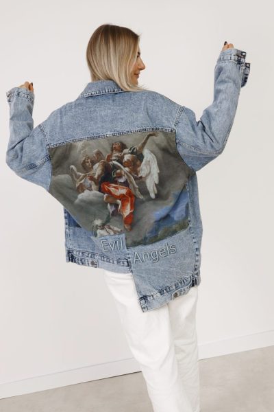 Katana anioły demony • Kolor: Niebieski • Rozmiar: UNI