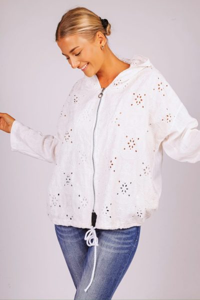 Katana ażurkowa złocona – Ecru, UNI