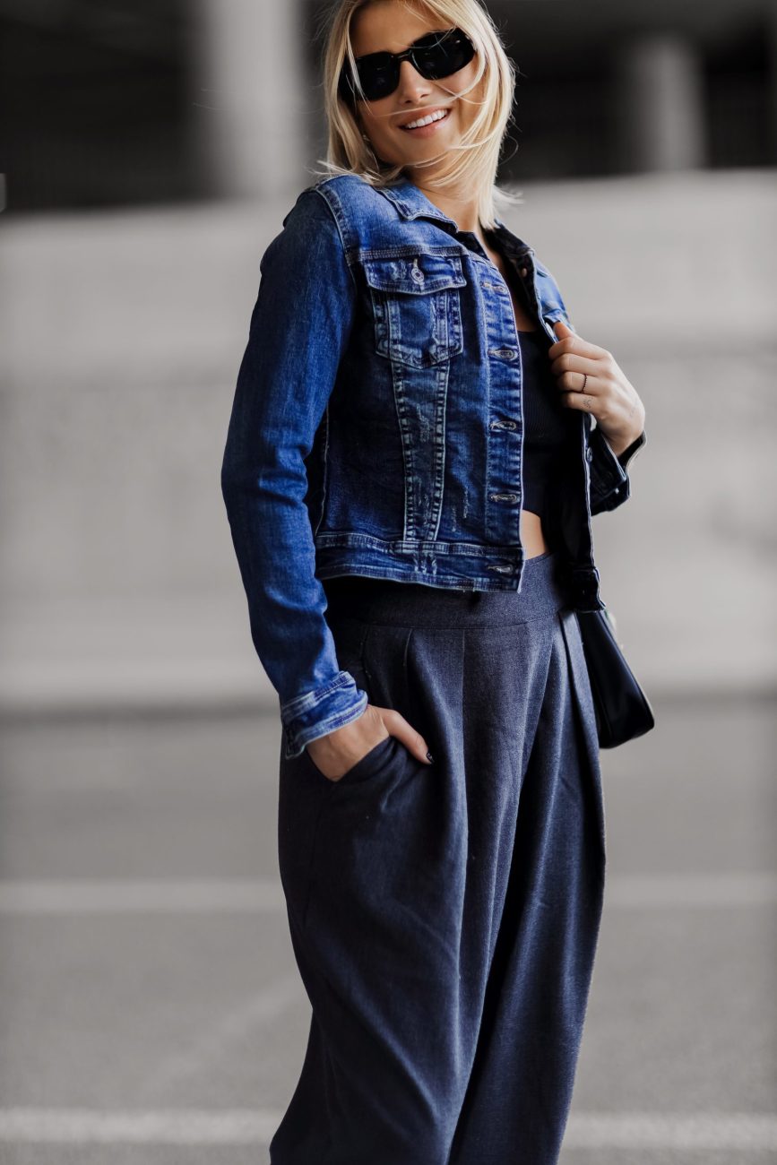 Katana jeans klasyk niebieska wada l