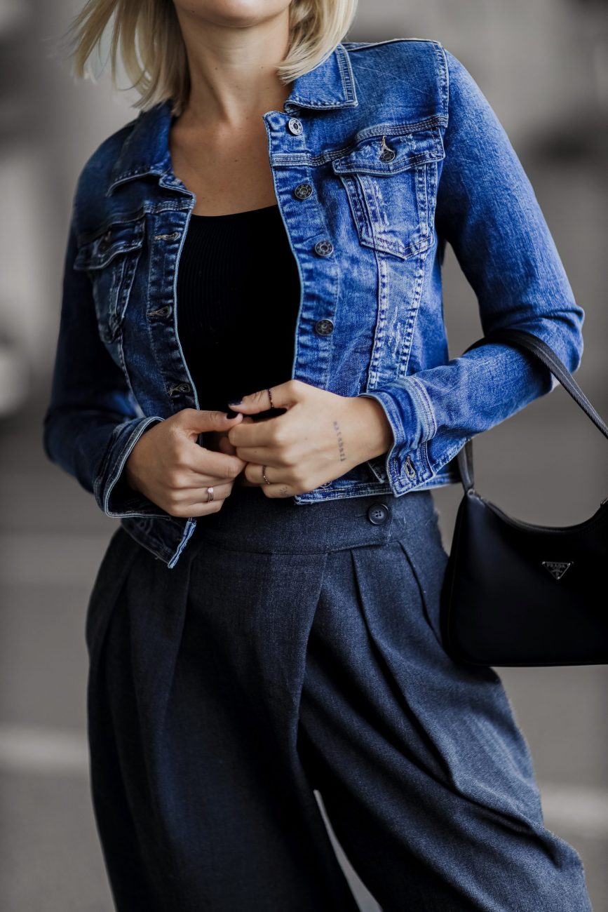 Katana jeans klasyk niebieska wada l