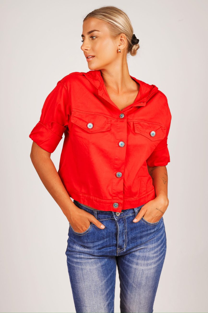 Katana kaptur ozdobne guziki