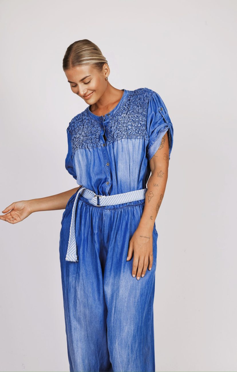 Kombinezon góra marszczenia